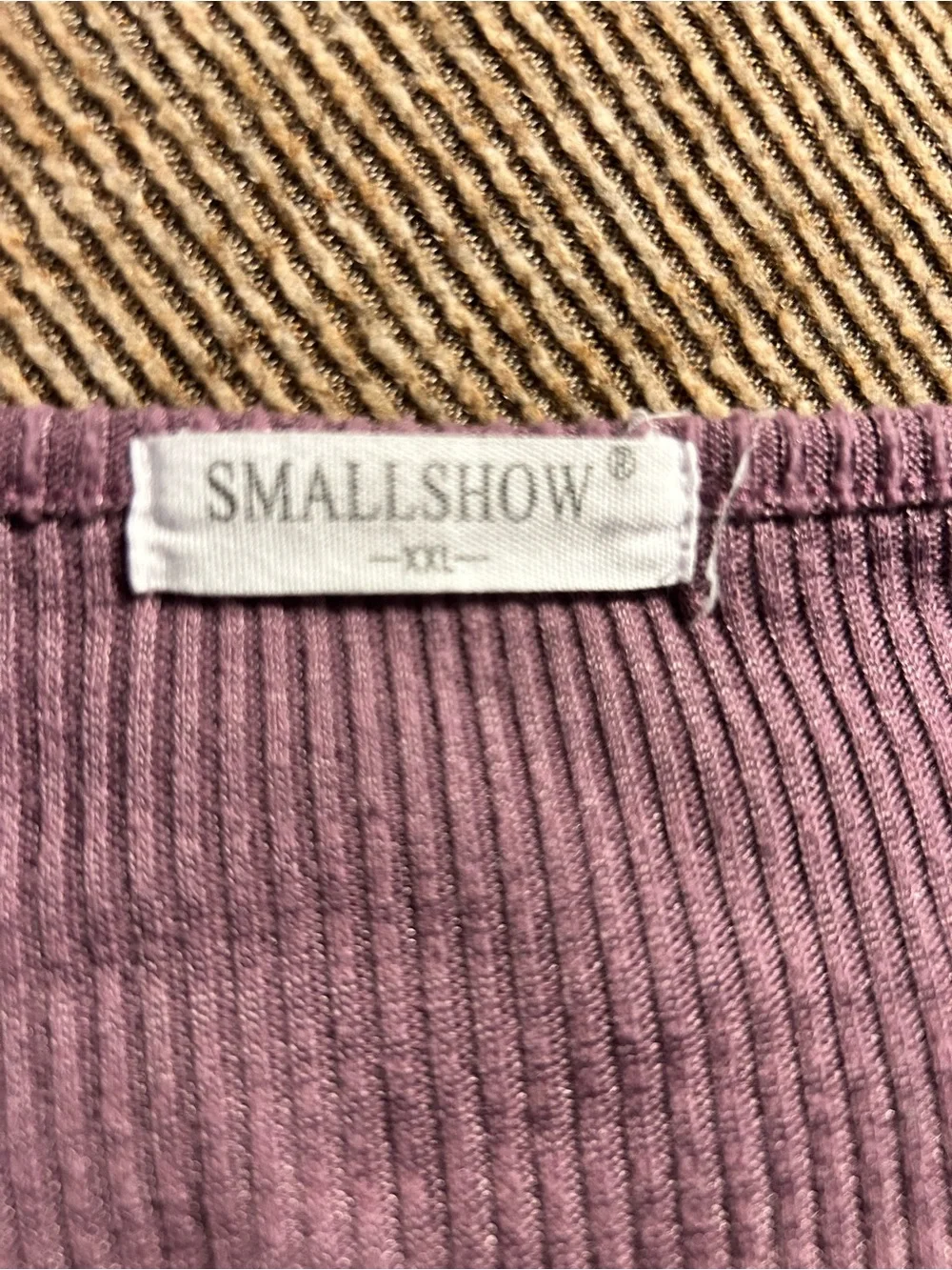 Ribbed Scoop-Neck Maternity Sweater — Lavender